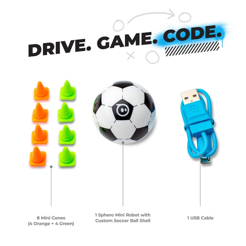 Sphero Mini Soccer - Coding Robot Ball - Educational Coding and Gaming for Kids and Teens - Bluetooth Connectivity - Interactive and Fun Learning Experience for Ages 8+ - Image 2